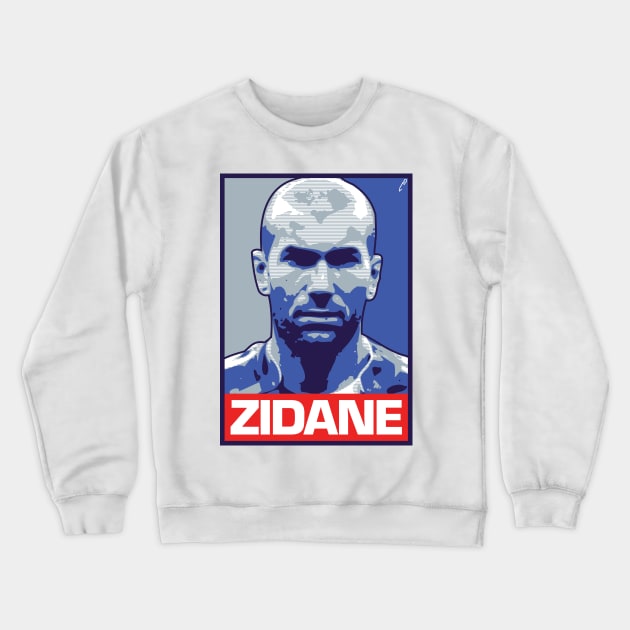 Zidane - FRANCE Crewneck Sweatshirt by DAFTFISH